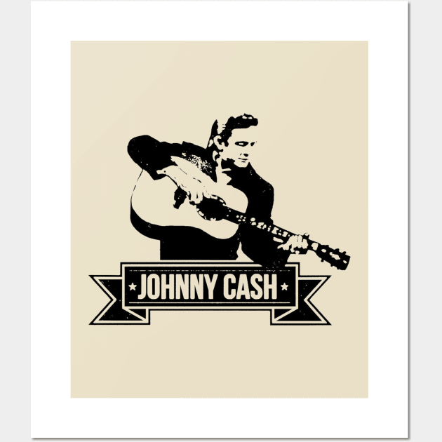 Johnny Cash // Typography Design Wall Art by TamanSriwedari